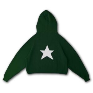 Vwoollo Star Knit Hoodie Green